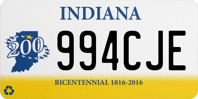 IN license plate 994CJE