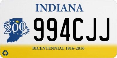 IN license plate 994CJJ