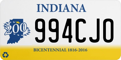 IN license plate 994CJO