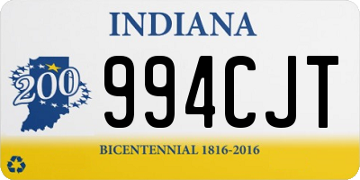 IN license plate 994CJT