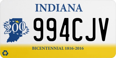 IN license plate 994CJV