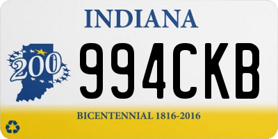 IN license plate 994CKB