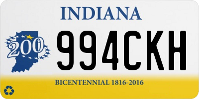 IN license plate 994CKH