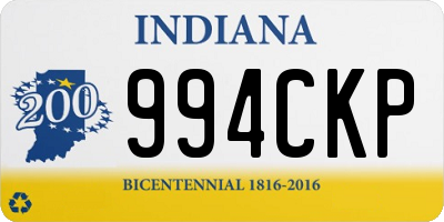 IN license plate 994CKP