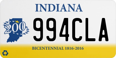 IN license plate 994CLA