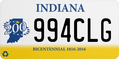 IN license plate 994CLG