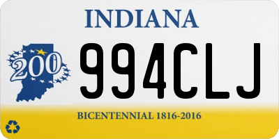 IN license plate 994CLJ