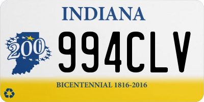 IN license plate 994CLV