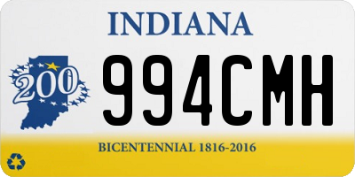 IN license plate 994CMH