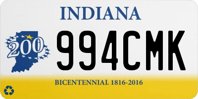 IN license plate 994CMK