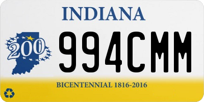 IN license plate 994CMM