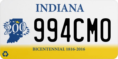 IN license plate 994CMO