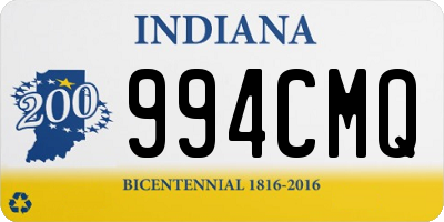 IN license plate 994CMQ