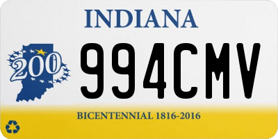 IN license plate 994CMV