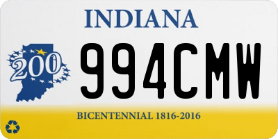 IN license plate 994CMW