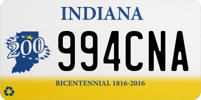 IN license plate 994CNA