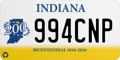 IN license plate 994CNP