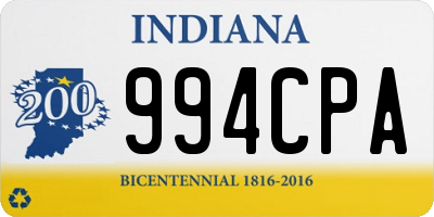 IN license plate 994CPA