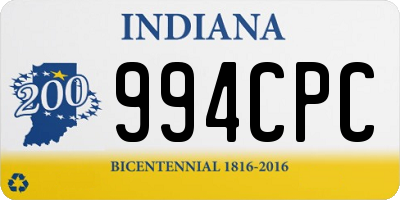 IN license plate 994CPC