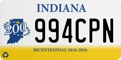 IN license plate 994CPN