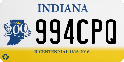 IN license plate 994CPQ