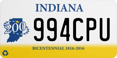 IN license plate 994CPU