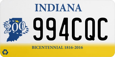 IN license plate 994CQC