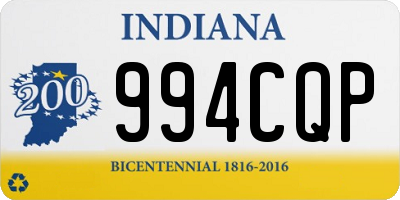 IN license plate 994CQP