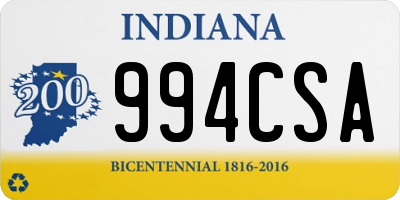 IN license plate 994CSA