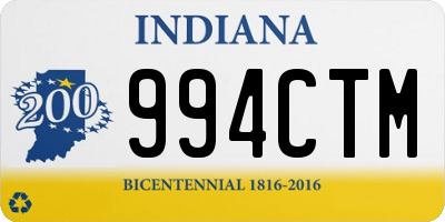 IN license plate 994CTM