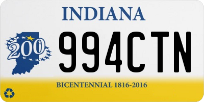 IN license plate 994CTN