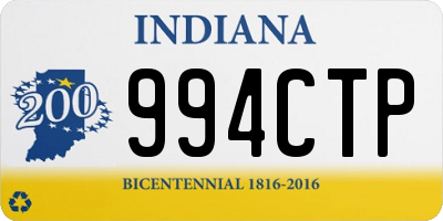 IN license plate 994CTP