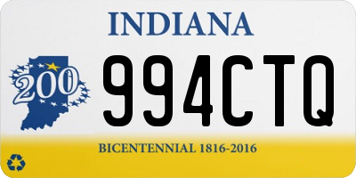 IN license plate 994CTQ