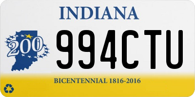 IN license plate 994CTU