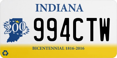 IN license plate 994CTW