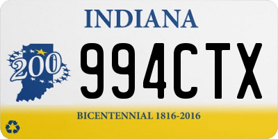 IN license plate 994CTX