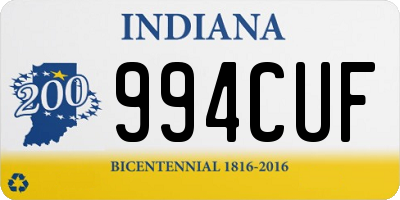 IN license plate 994CUF