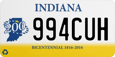 IN license plate 994CUH