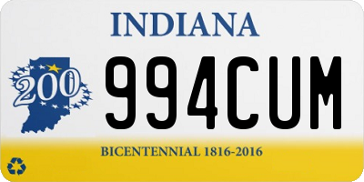 IN license plate 994CUM