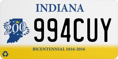 IN license plate 994CUY