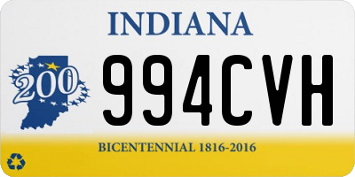 IN license plate 994CVH