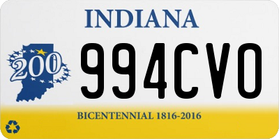 IN license plate 994CVO