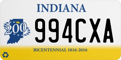 IN license plate 994CXA