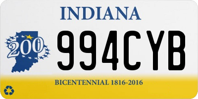 IN license plate 994CYB