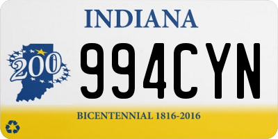 IN license plate 994CYN