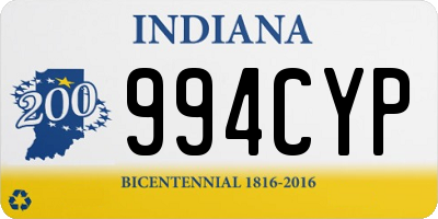 IN license plate 994CYP