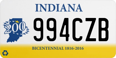 IN license plate 994CZB