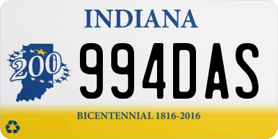 IN license plate 994DAS