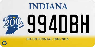 IN license plate 994DBH