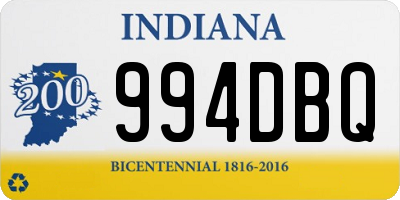 IN license plate 994DBQ